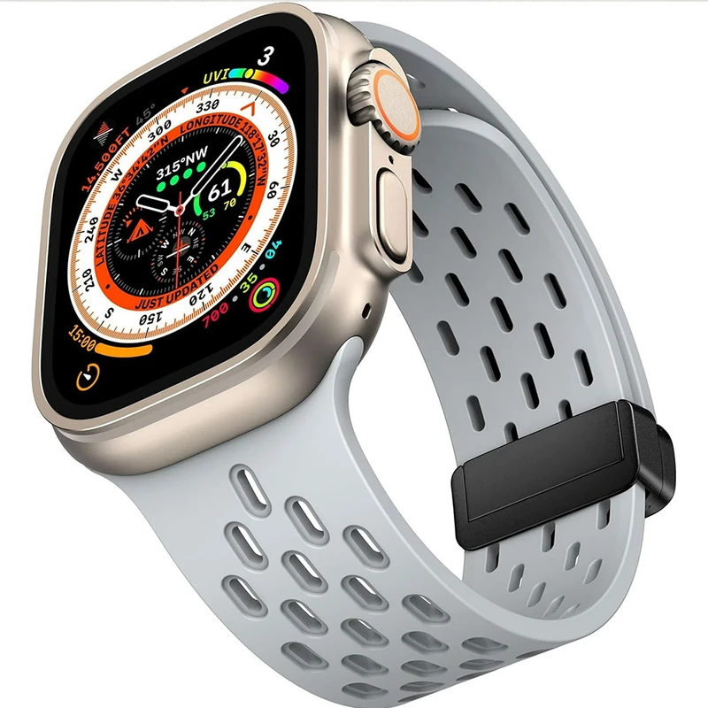 بند گوف مدل Breathable Silicon Magnetic مناسب برای اپل واچ سری 10 سایز 42 mm