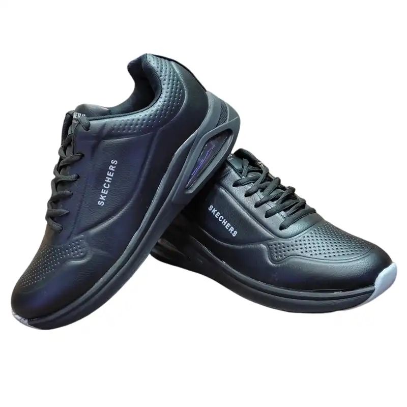 کفش پیاده روی مردانه مدل آس اسپرت کپسولی چرمی رنگ مشکی