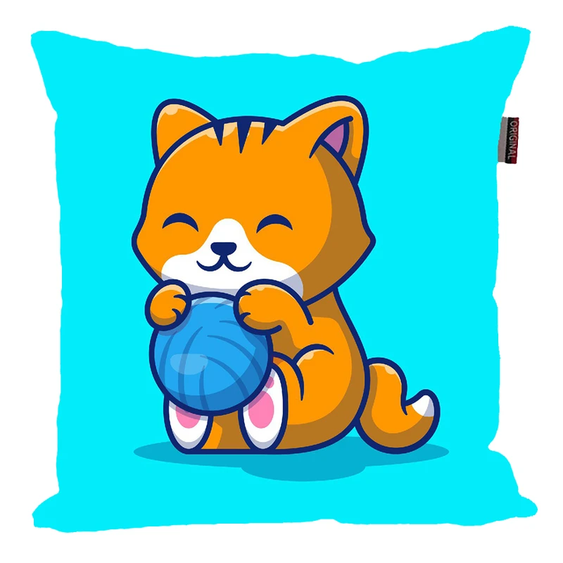 کوسن ناریکو مدل فانتزی طرح گربه کد 01161