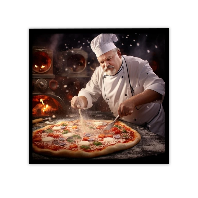 تابلو نوری بکلیت طرح فست فود و پیتزا مدل لایت باکس B-MID-19971