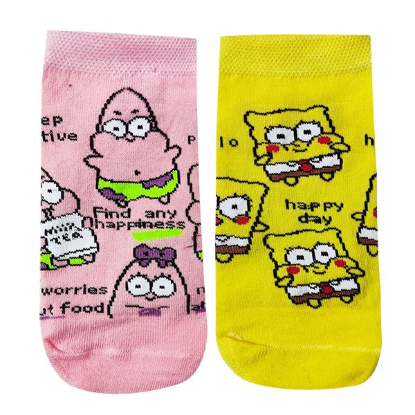 جوراب ساق کوتاه پسرانه تن پوش هنگامه مدل باب اسفنجی و پاتریک تا به تا -  - 1