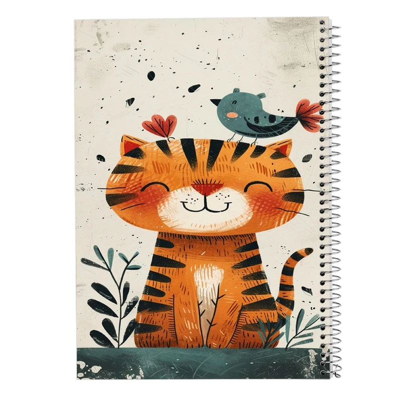 دفتر ژورنال نویسی 50 برگ مدوپد مدل نقطه ای طرح موجودات فانتزی کد DF17016