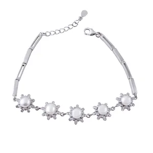   دستبند نقره زنانه بازرگانی میلادی کد DP_053