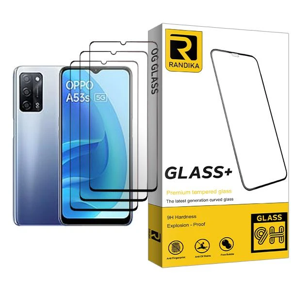 محافظ صفحه نمایش راندیکا مدل Randika Glass MIX003 مناسب برای گوشی موبایل اوپو A53s 5G بسته سه عددی