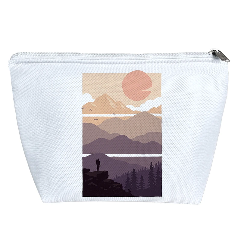 کیف لوازم آرایش دخترانه خندالو مدل کوهنورد و غروب کد 3096