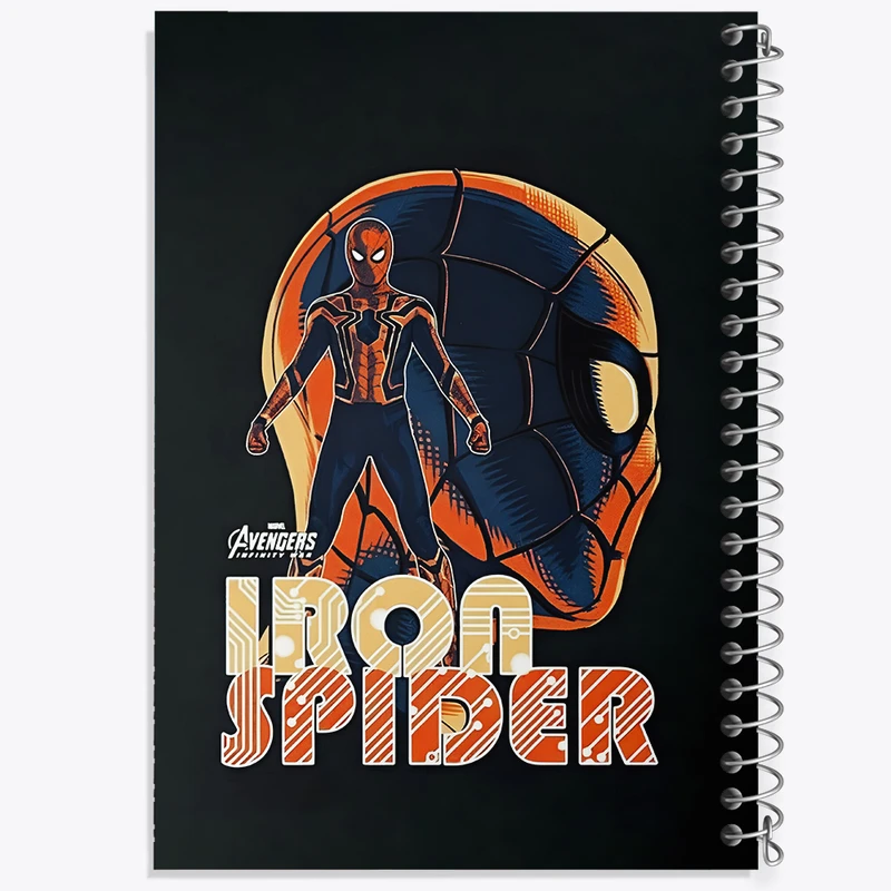 دفتر شطرنجی 50 برگ خندالو طرح عنکبوت آهنی (Iron Spider) کد N5709
