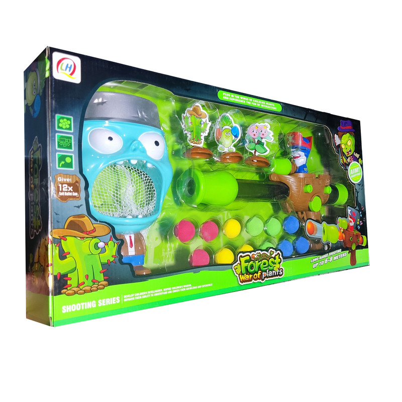 ست تفنگ بازی مدل Forest War Of plants