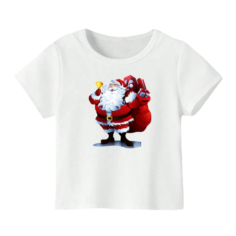 تی شرت آستین کوتاه بچگانه مدل بابانوئل کریسمس کد 2