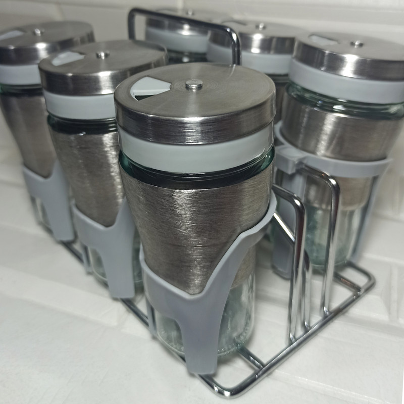 ست جای ادویه 7 پارچه کاپریس مدل پارادایس کد GSG6