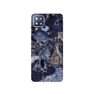 MAHOOT Broken black marble Cover Sticker for Samsung Galaxy F12