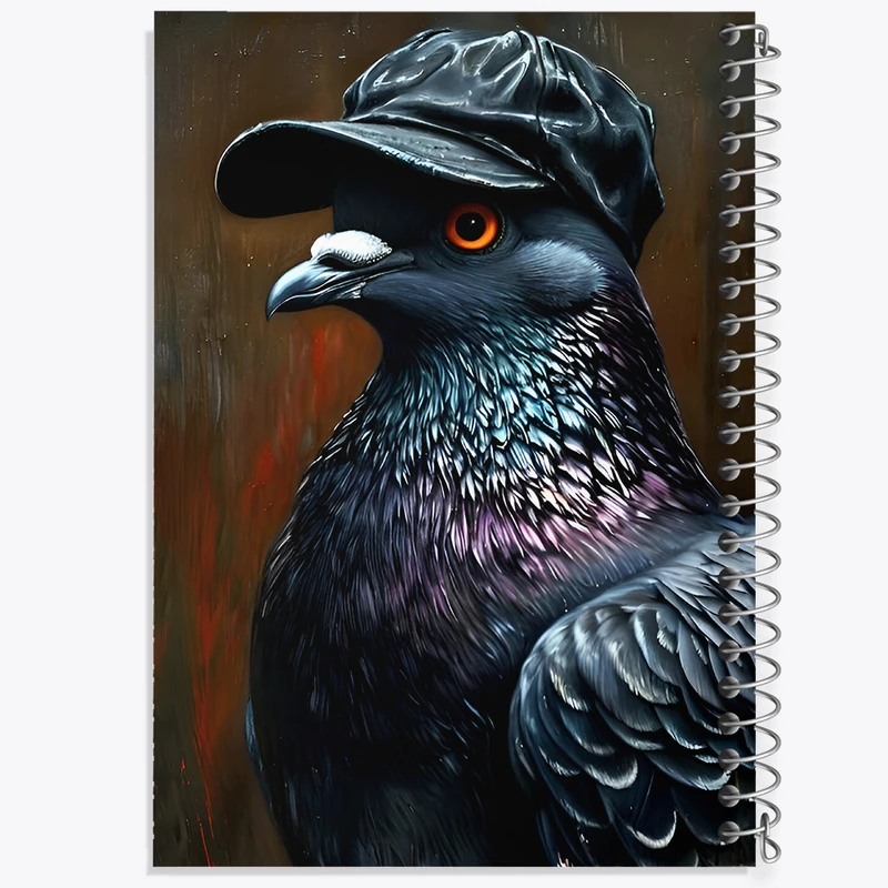 دفتر مشق 50 برگ خندالو طرح کبوتر بامزه کد F8117