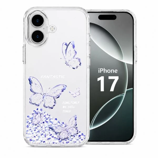 کاور کد 01 طرح پروانه آکواریومی مناسب برای گوشی موبایل اپل Iphone 17 