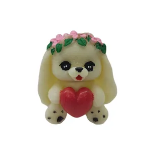 شمع دست ساز مدل خرگوش دختر قلبی  1402