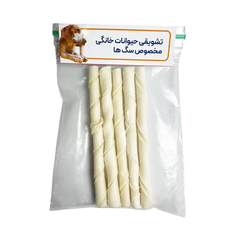 تشویقی سگ مدل مدادی فلورایدی طعم بدون طعم وزن 30 گرم بسته ۵ عددی