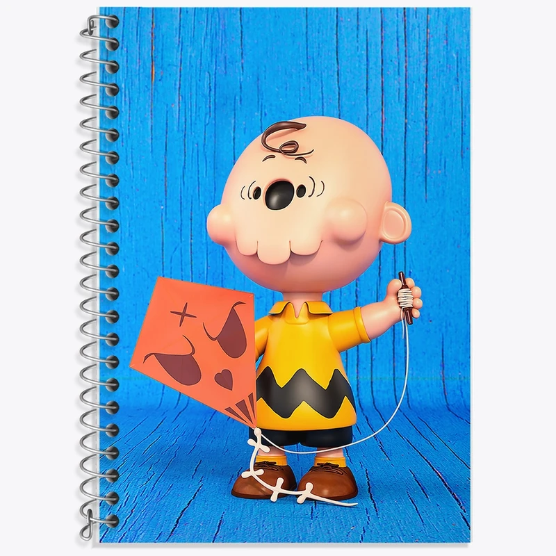 دفتر زبان 50 برگ خندالو مدل سه خط طرح بادام زمینی ها  کد F104