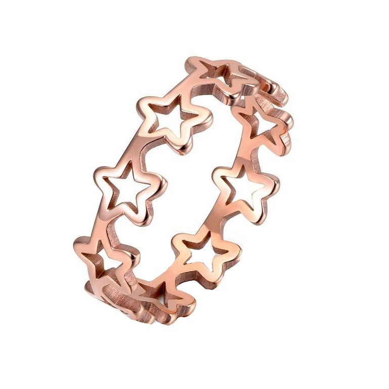 انگشتر طلا 18 عیار زنانه قیراط طرح ستاره کد GH3181