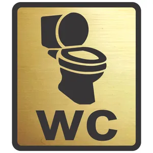 تابلو نشانگر طرح مستطیل مدل wc 