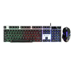 کیبورد و ماوس گیمینگ لایماید مدل GTX300-PINK VERSION، سوییچ ممبران، Full-Size، نورپردازی LED RGB