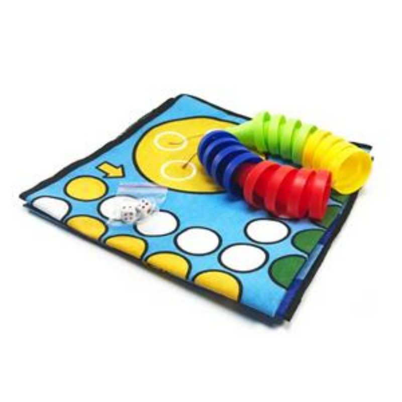 بازی فکری منچ و مارو پله امیران مدل پارچه ای