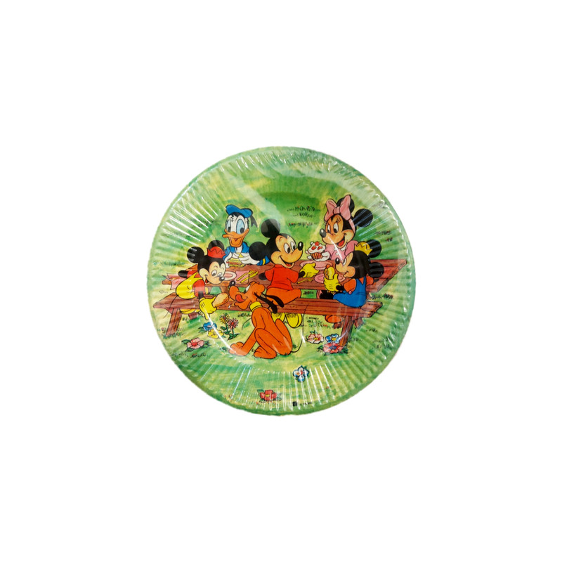 پیش دستی یکبار مصرف مدل میکی موس کد 0448 بسته 10 عددی
