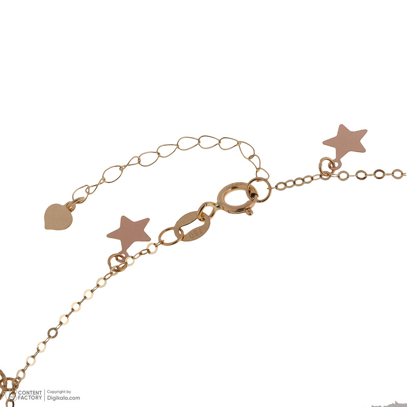 پابند طلا 18 عیار زنانه حانیه مدل ستاره