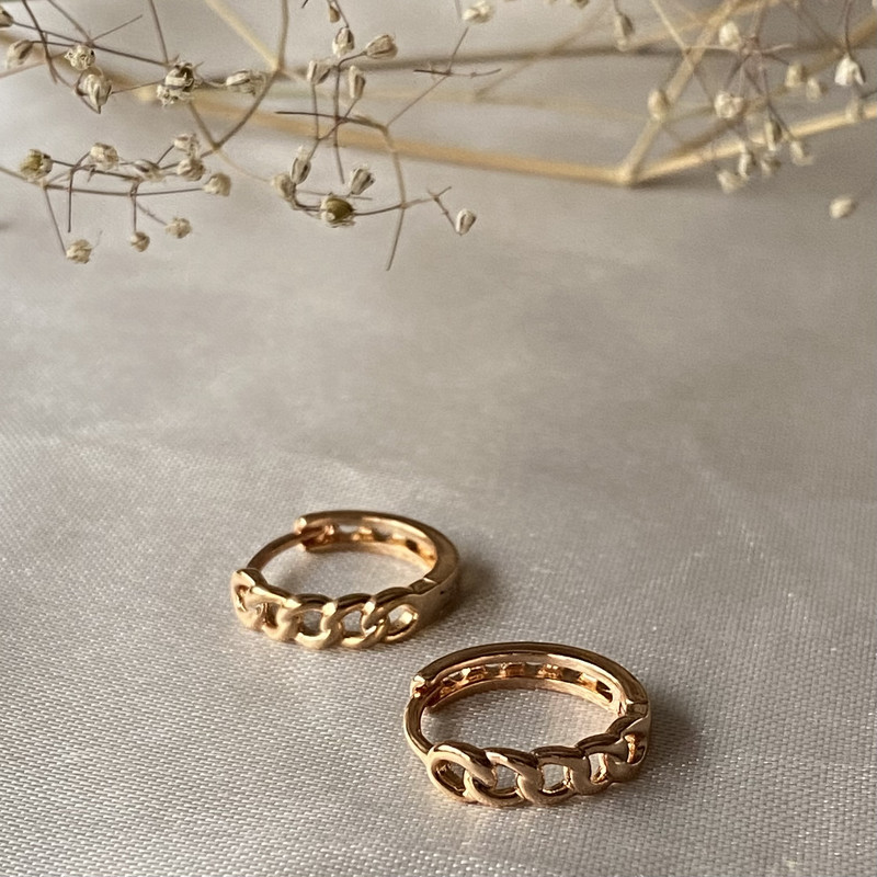 گوشواره زنانه ژوپینگ مدل زنجیری کد 111