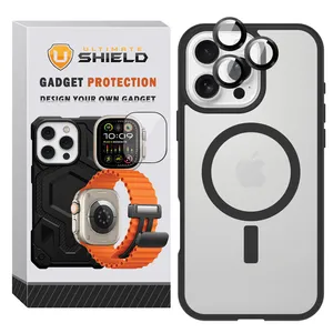 Ultimate Shield Magsafe BRD Ring Cover Suitable for Apple iPhone 15 Pro Max Mobile Phone with lens protector