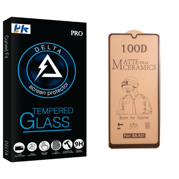 محافظ صفحه نمایش سرامیکی پی کی مدل Delta Glass مناسب برای گوشی موبایل سامسونگ Galaxy A31