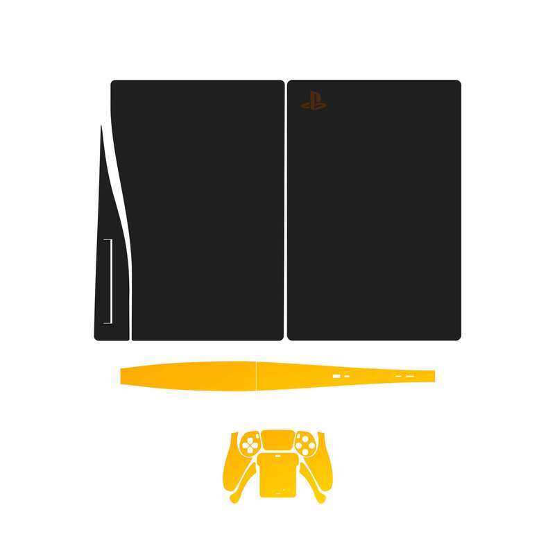برچسب پوششی ماهوت مدل  Matte-Black مناسب برای کنسول بازی PS5