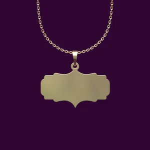 گردنبند طلا 18 عیار زنانه مدوپد مدل شکل هندسی کد P2-1-1275