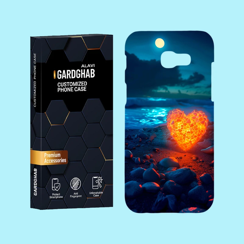 کاور گارد قاب علوی مدل عاشقانه مناسب برای گوشی موبایل سامسونگ Galaxy A5 2017 / A520