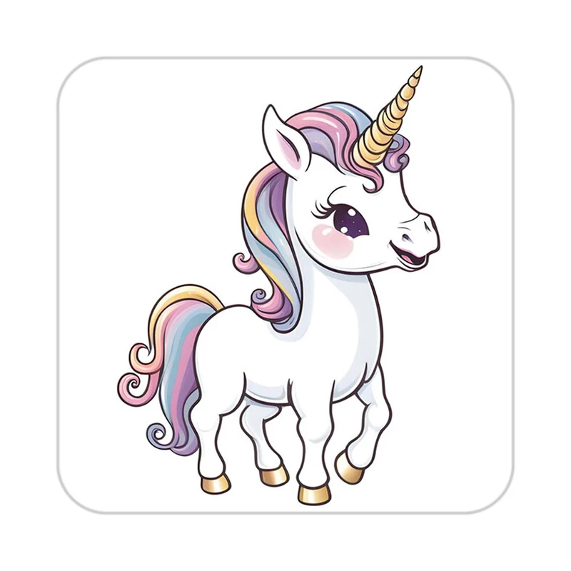 زیر لیوانی کاکتی طرح اسب تک شاخ و یونیکورن مدل mp29227