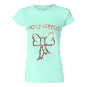 تی شرت آستین کوتاه زنانه مدل پاپیون