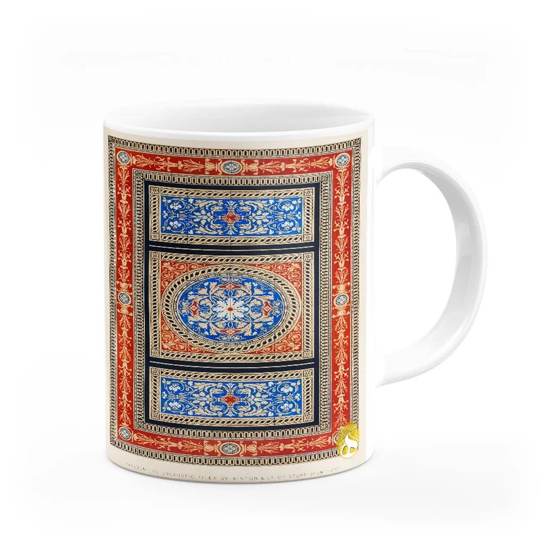 ماگ هومرو طرح فرش سنتی ایرانی مدل MG7915