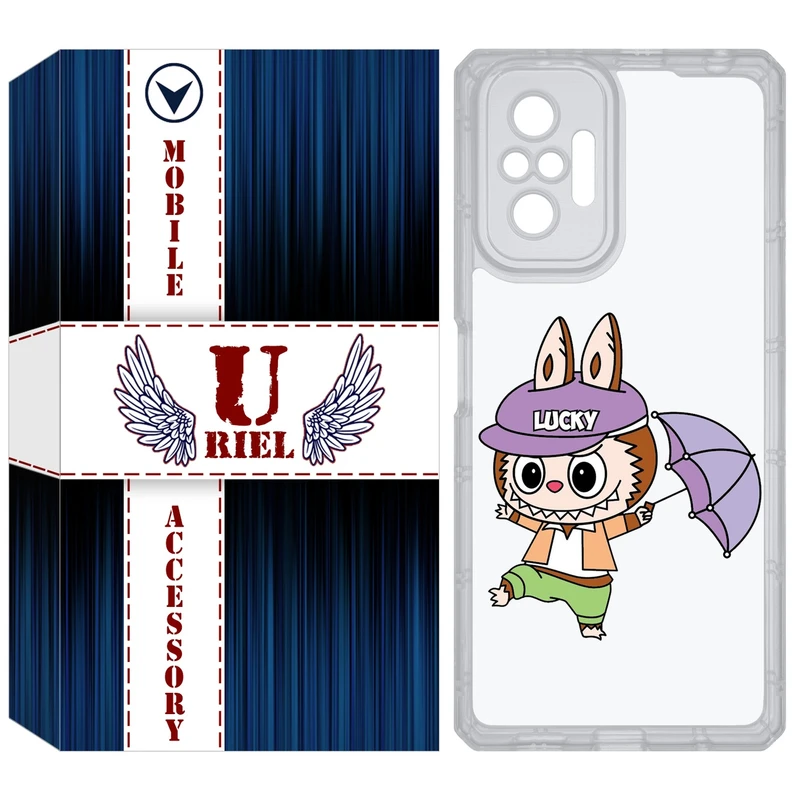 کاور یوریل قاب مدل Clear کد 125 طرح لبوبو Labubu مناسب برای گوشی موبایل شیائومی Redmi Note 10 Pro / Note 10 Pro Max