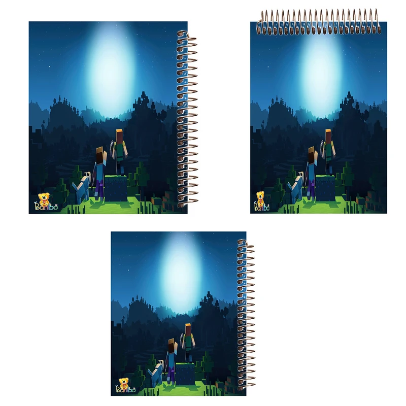 دفتر 100 برگ بانیبو مدل ادمک مکعبی کد 2712 مجموعه 3 عددی