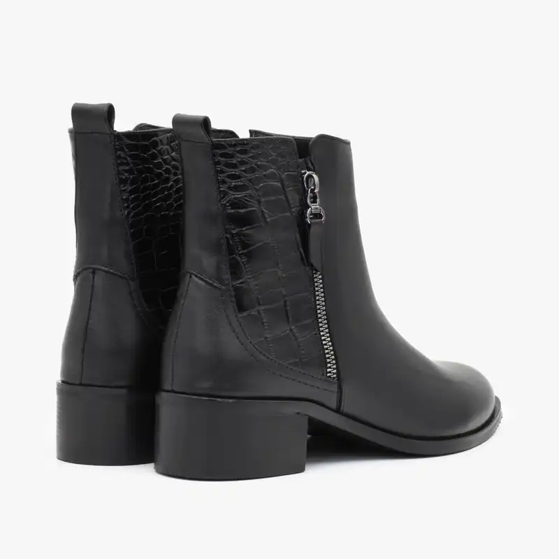 نیم بوت زنانه چرم تهران مدل Z3