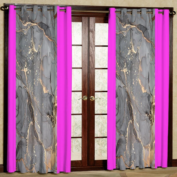 پرده مدل مخمل پانچی کد 7666 سایز 280x140 سانتی متر