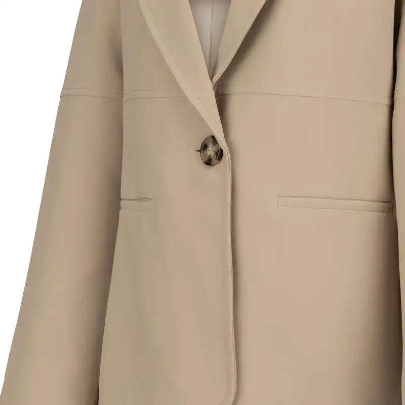 کت زنانه سرژه مدل 212248 رنگ کرم