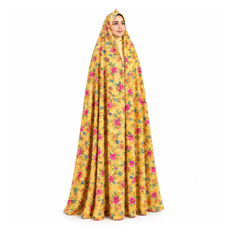 چادر نماز گل‌دار مدل بهار کد 9563