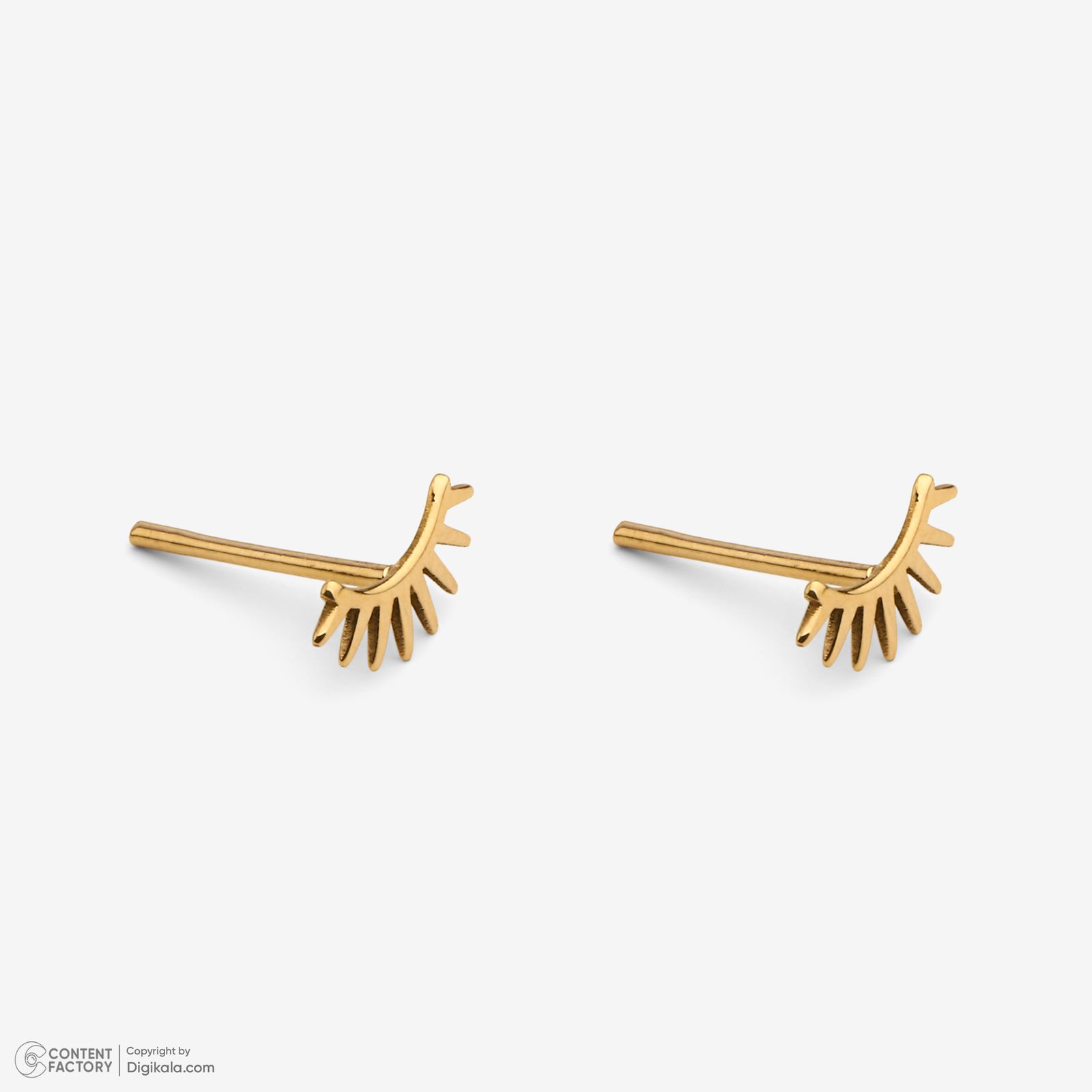 نیم ست طلا 18 عیار زنانه سایا گلد مدل خورشید نیمه ns2 -  - 10