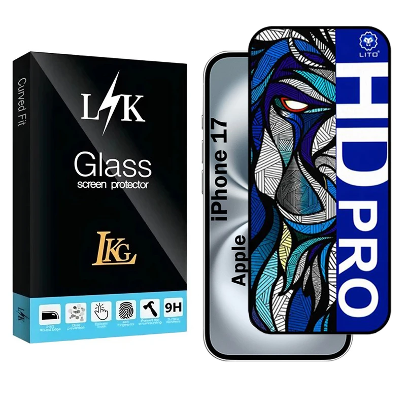 محافظ صفحه نمایش شیشه ای ال کا جی مدل LIHD-LK مناسب برای گوشی موبایل اپل iPhone 17