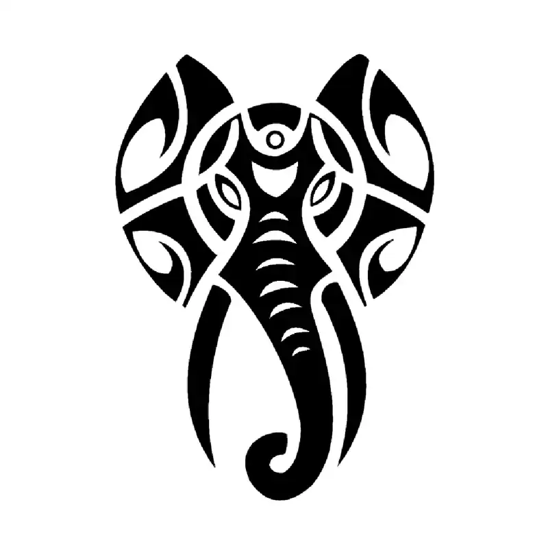 شابلون باتیس آرت طرح فیل کد 157