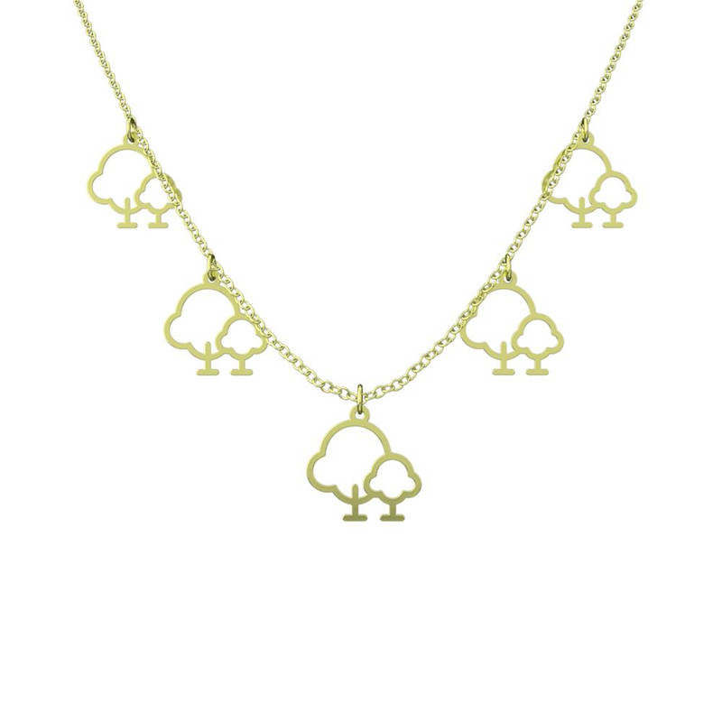 گردنبند طلا 18 عیار زنانه مدوپد مدل درخت کد RNA15827