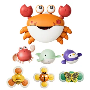 اسباب بازی حمام توماما کیدز مدل TM372-B طرح خرچنگ بسته 7 عددی