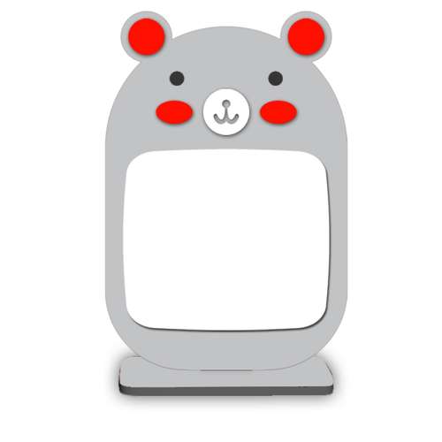 	 تخته وایت برد دکوماتوس طرح تدی کد T201 سایز 27x17 سانتی متر