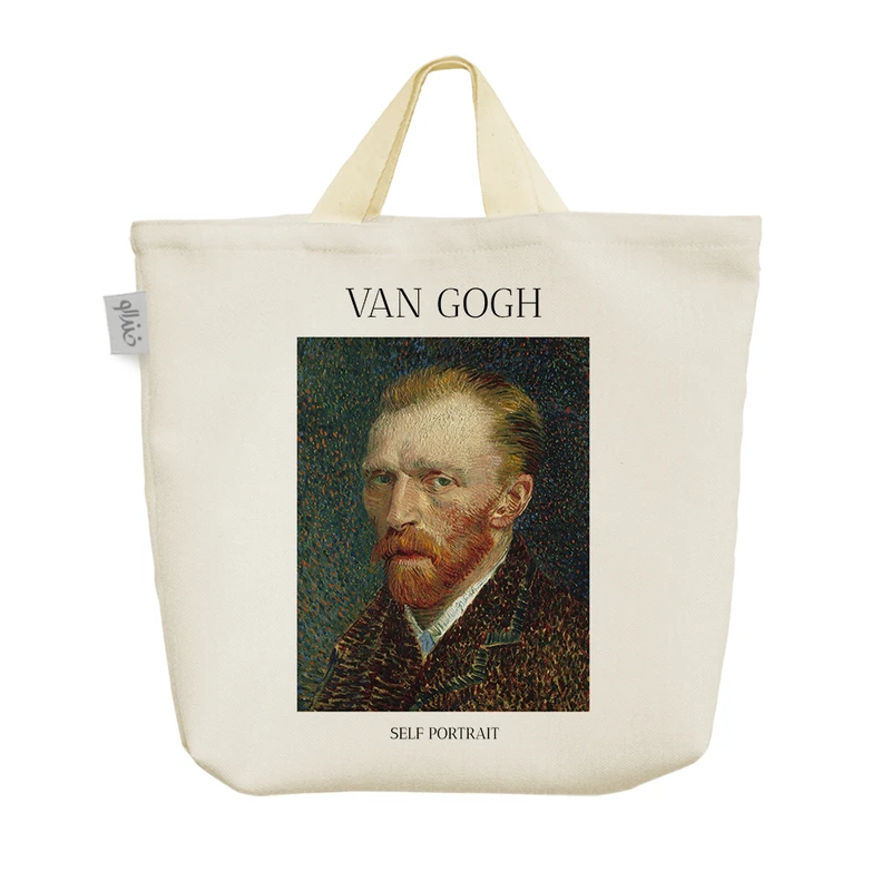 ساک خرید خندالو مدل سلف پرتره ونسان ونگوگ کد H2018