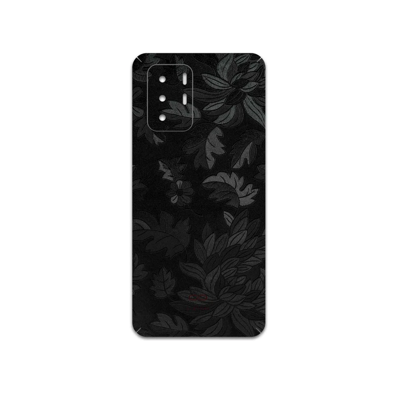 برچسب پوششی ماهوت مدل Black-Wildflower مناسب برای گوشی موبایل شیائومی Redmi Note 10 Pro