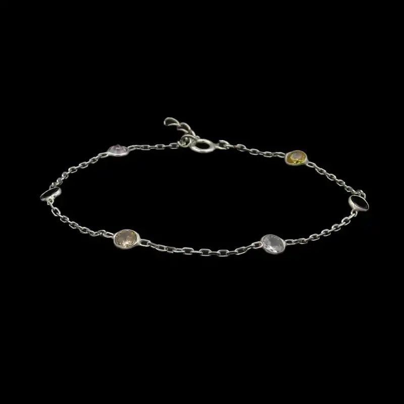 دستبند نقره زنانه مانچو کد bs020