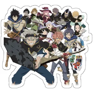 استیکر لپ تاپ مدل black clover
